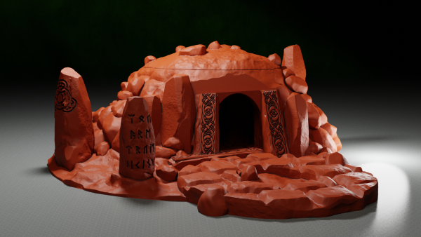 Burial mound - 3D printed